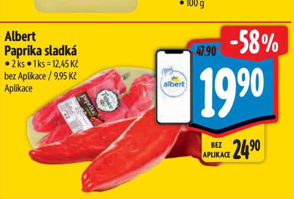 Albert Paprika sladká 2 ks