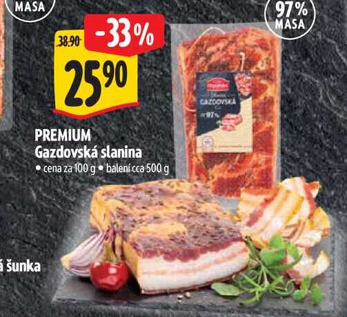   PREMIUM Gazdovská slanina 100 g 