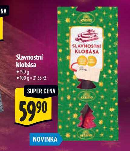   Slavnostní klobása 190 g   