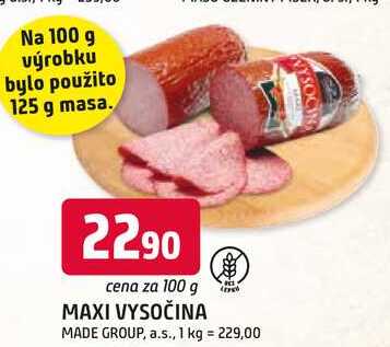 Vysočina MAXI 100g