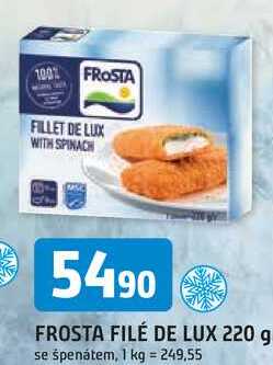 FROSTA FILÉ DE LUX 220 g se špenátem