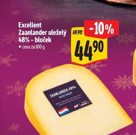 Excellent Zaanlander uleželý 48% - bloček 100 g