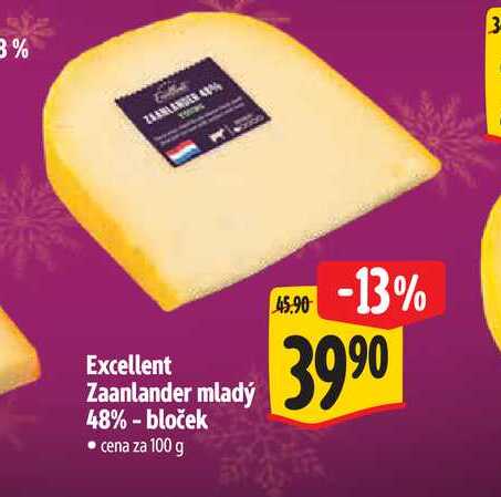 Excellent Zaanlander mladý 48% - bloček 100 g