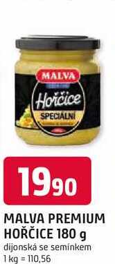 MALVA PREMIUM HOŘČICE 180 g 
