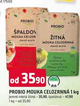 PROBIO MOUKA CELOZRNNÁ 1 kg