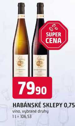 HABÁNSKÉ SKLEPY 0,75l