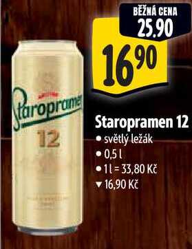 Staropramen 12, 0,5 l