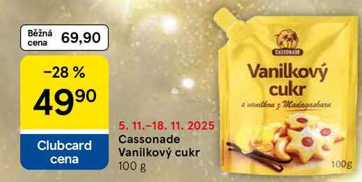 Cassonade Vanilkový cukr, 100 g  