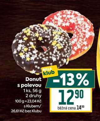 Donut s polevou 1 ks, 56 g