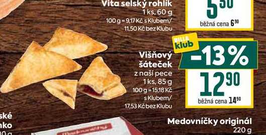 Višňový šáteček z naší pece 1ks, 85 g