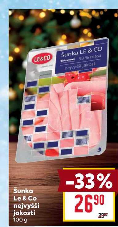 Šunka Le & Co nejvyšší jakosti 100 g