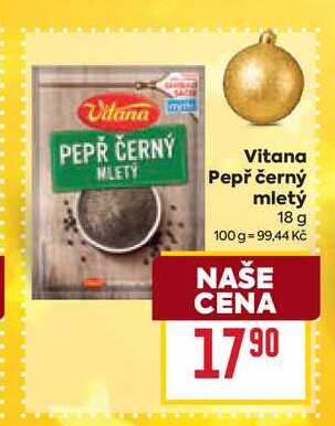 Vitana Pepř černý mletý 18 g