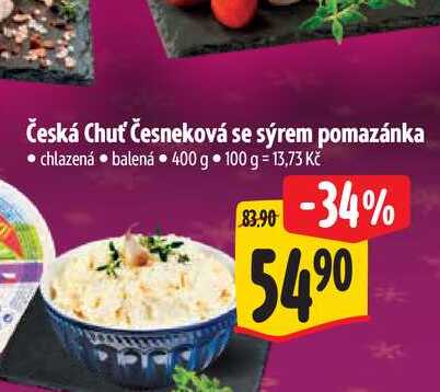 Česká Chuť Česneková se sýrem pomazánka 400 g