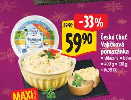   Česká Chuť Vajíčková pomazánka  400 g