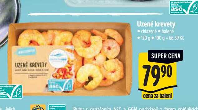 Uzené krevety 120 g