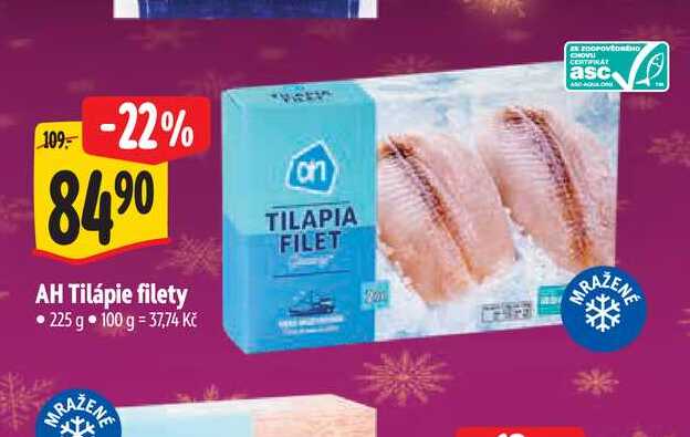 AH Tilápie filety 225 g