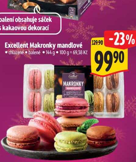   Excellent Makronky mandlové 144 g