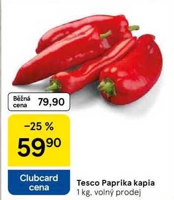 Tesco Paprika kapia, 1 kg, volný prodej