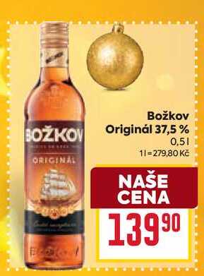Božkov Originál 37,5% 0,5l