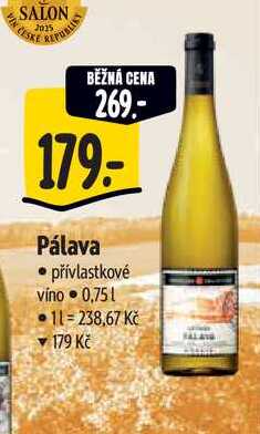 Pálava 0,75 l