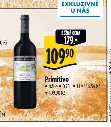 Primitivo 0,75 l