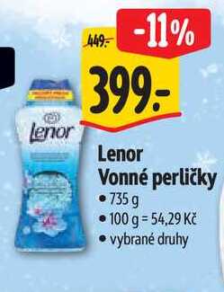 Lenor Vonné perličky, 735 g