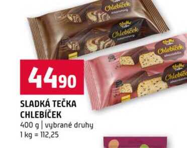 SLADKÁ TEČKA CHLEBÍČEK 400 g vybrané druhy