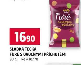 SLADKÁ TEČKA Slatky FURÉ S OVOCNÝMI PŘÍCHUTĚMI 90 g 