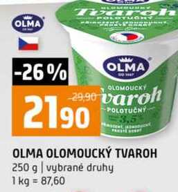 OLMA OLOMOUCKÝ TVAROH 250 g vybrané druhy