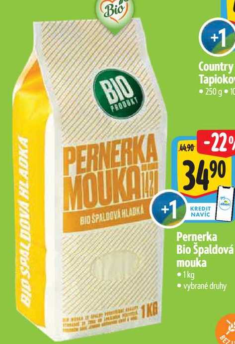 Pernerka Bio Špaldová mouka, 1 kg
