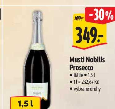 Musti Nobilis Prosecco, 1,5 l