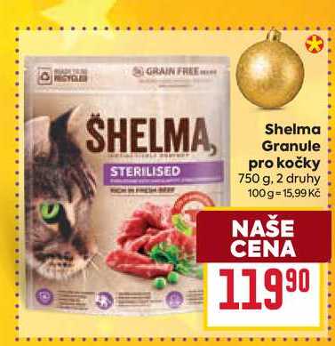 Shelma Granule pro kočky 750 g