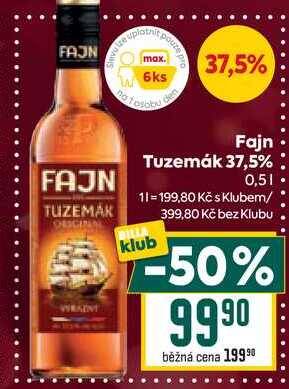 Fajn Tuzemák 37,5% 0,5l