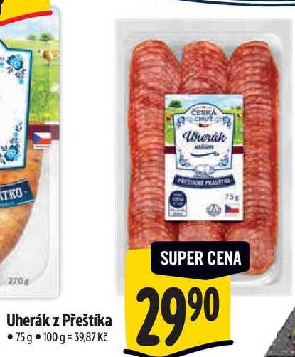 Uherák z Přeštíka, 75 g