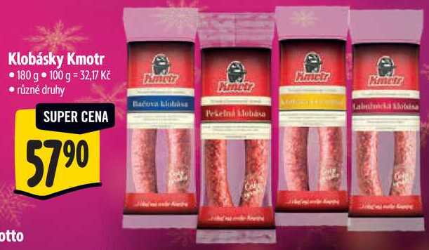 Klobásky Kmotr, 180 g