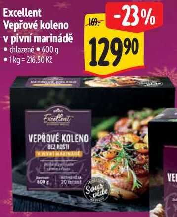 Excellent Vepřové koleno v pivní marinádě, 600 g