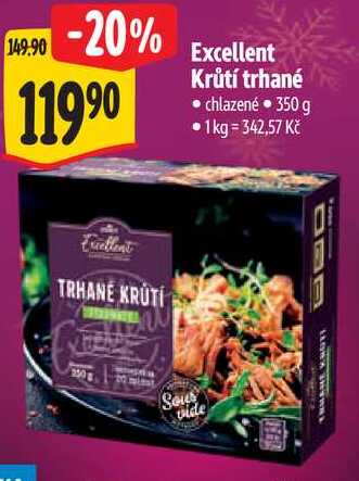 xcellent Krůtí trhané, 350 g