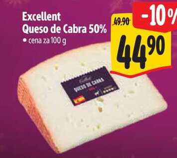 Excellent Queso de Cabra 50%, cena za 100 g 