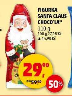 FIGURKA SANTA CLAUS CHOCO'LA, 110 g 