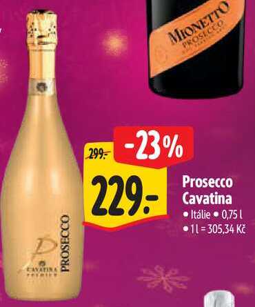 Prosecco Cavatina, 0,75 l