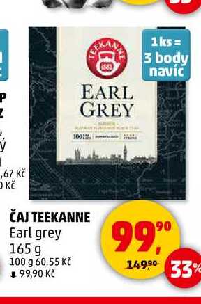 ČAJ TEEKANNE Earl grey, 165 g