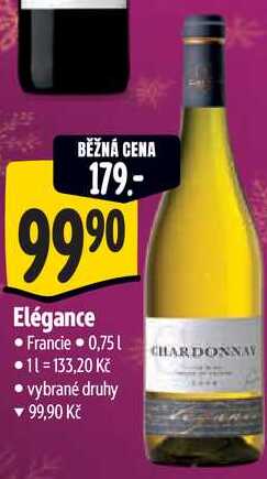 Elégance, 0,75 l