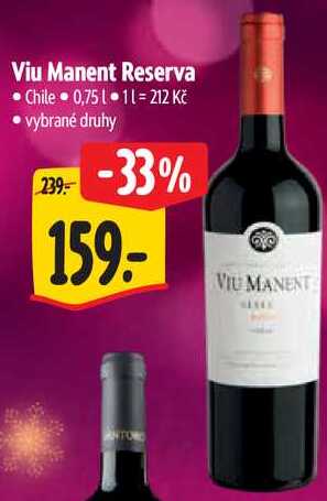 Viu Manent Reserva, 0,75 l