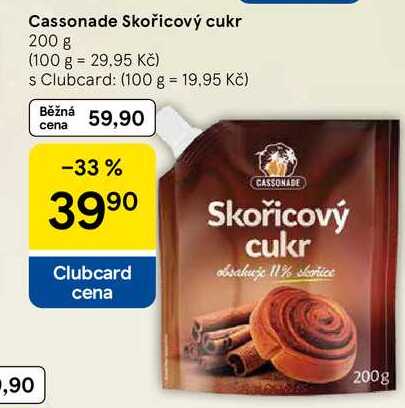 Cassonade Skořicový cukr, 200 g  