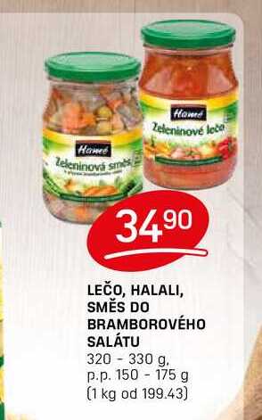 HALALI, SMĚS DO BRAMBOROVÉHO SALÁTU 320 - 330 g. p.p. 150 - 175 g 