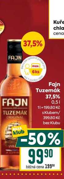 Tuzemák 37,5% 0,5l