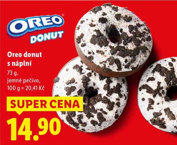 Oreo donut s náplní, 73 g