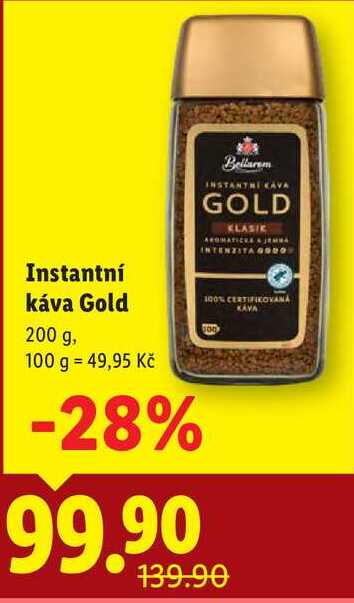 Instantní káva Gold, 200 g