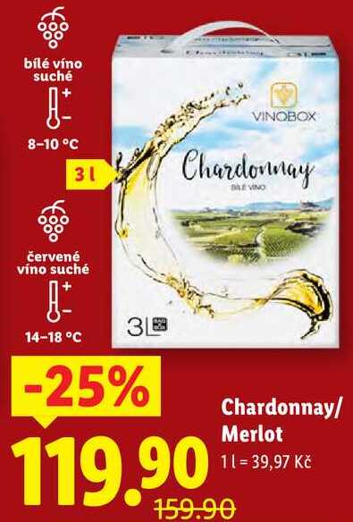 Chardonnay/Merlot, 3 l
