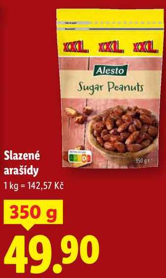 Slazené arašídy, 350 g